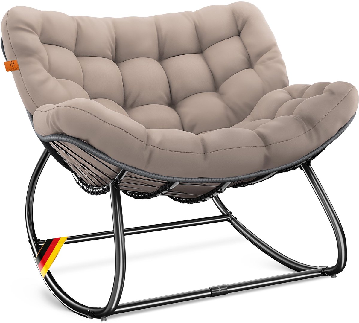 KESSER® Schommelstoel voor binnen en Buiten - Relaxfauteuil Weerbestendig