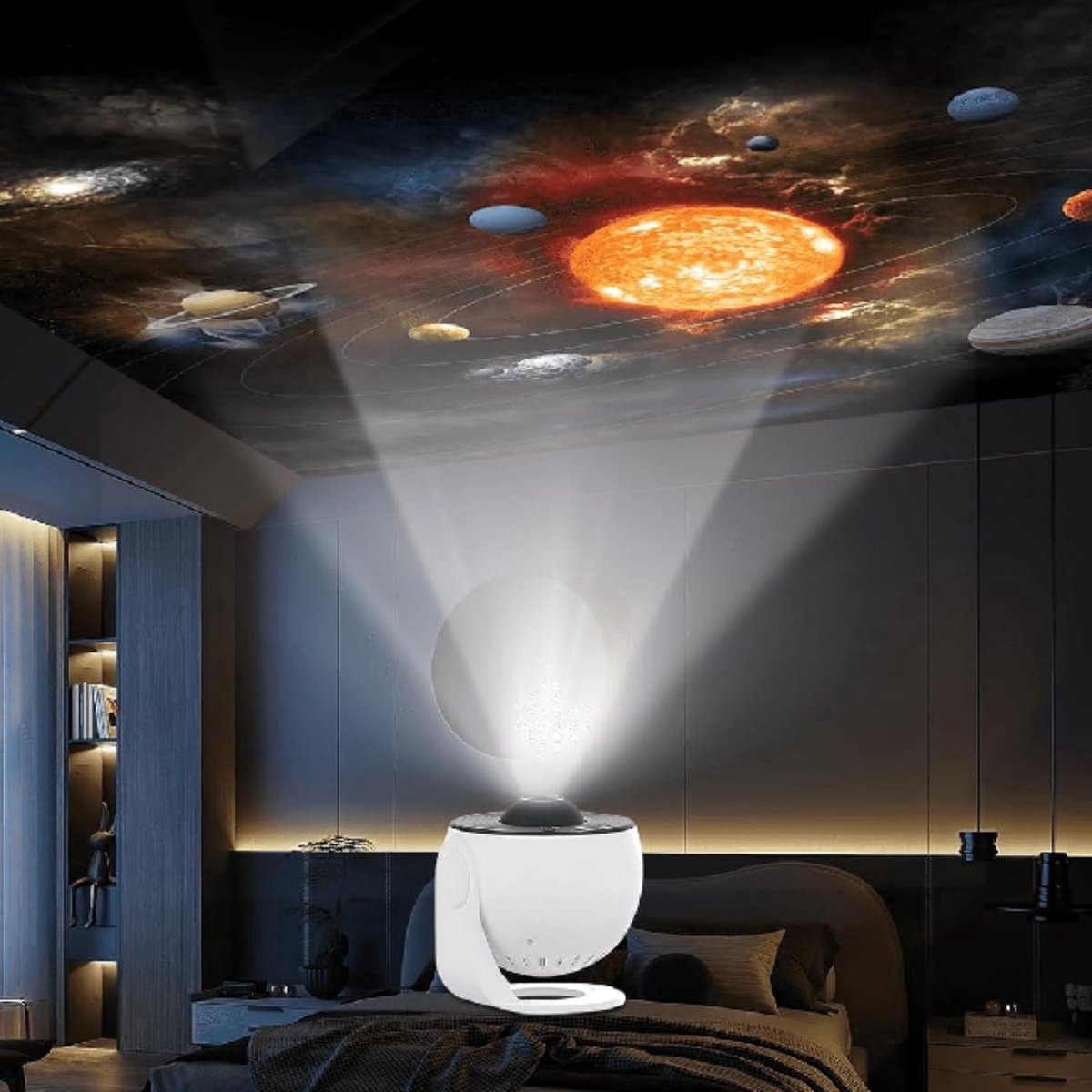 Galaxy Projector - Premium 13-in-1 Projectorlamp - Sterren projector - Sterrenprojector Planetarium - Sterrenhemel - Nachtlampje - Sterrenhemel Projector - Sterrenlamp - Galaxy Lamp - Heelal - Universum - Mobstore – foto 7