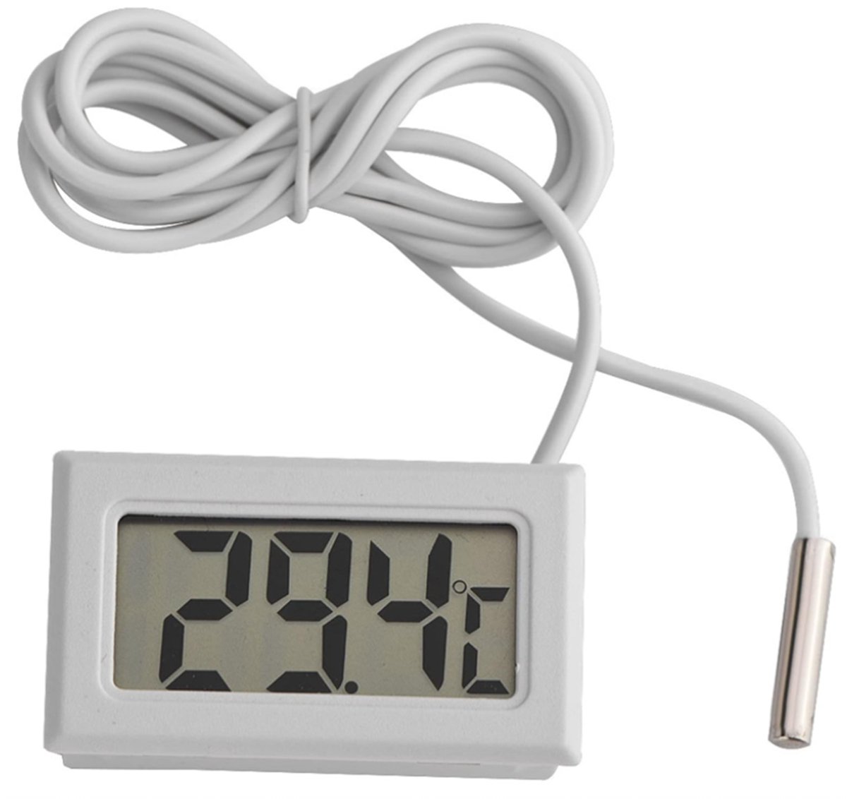 EYUSALL Digitale Thermometer met Waterdichte Sonde - LCD Scherm & Snelle Meting - Voor Voeding en Vloeistoffen