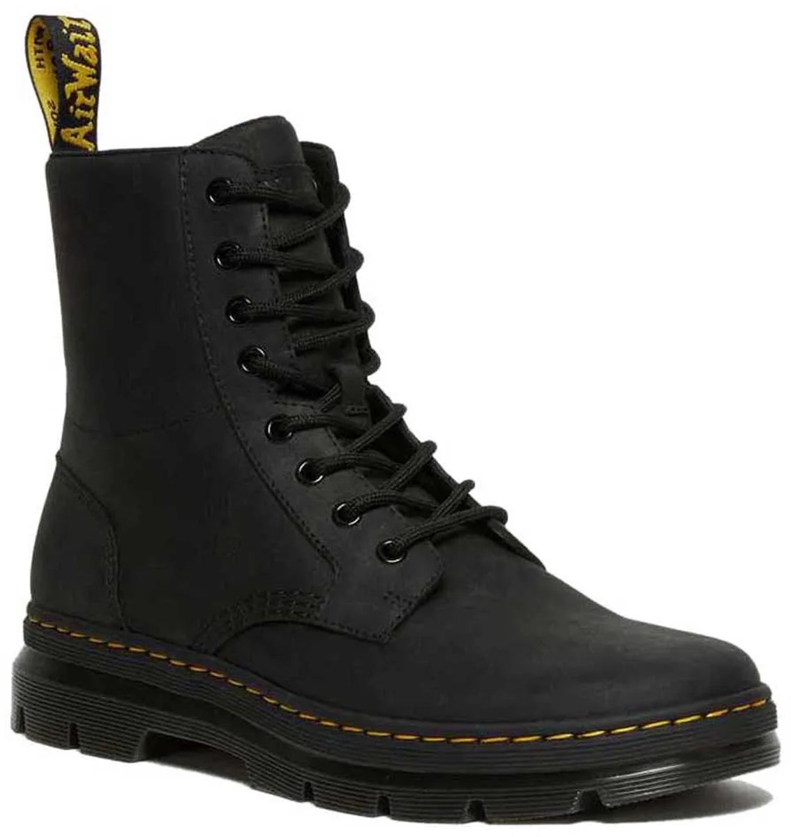 Dr Martens Combs Leather Laarzen Man Vrouw Zwart