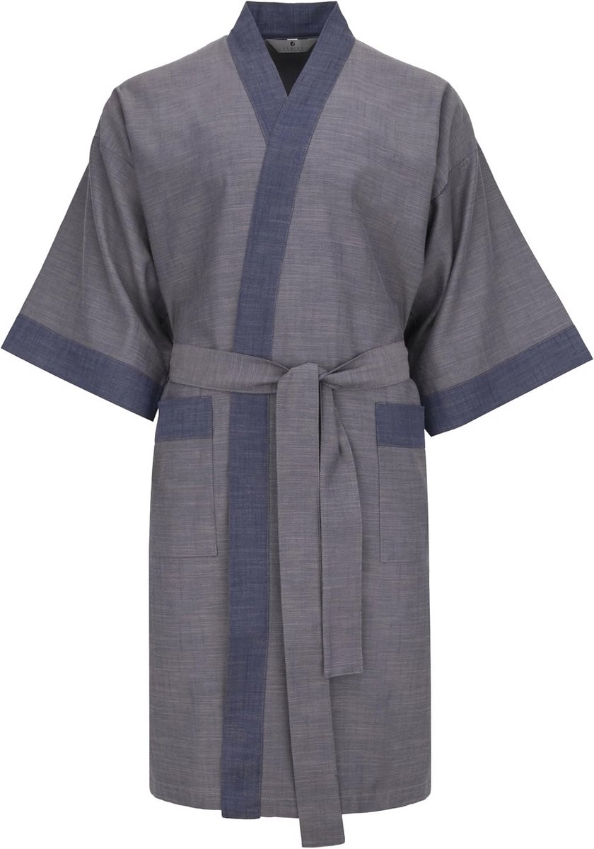 Heren Kimono Ochtendjas van 100% Katoen - Premium Kwaliteit