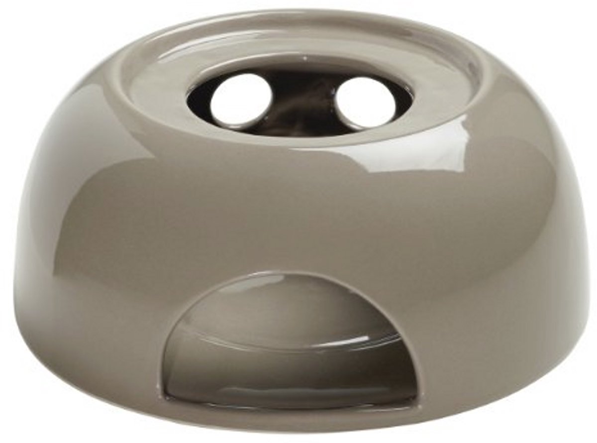 InfusionT stoofje en rechaud - Porselein 17,5 cm - Taupe - In geschenkdoos