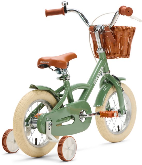 Generation Classic Kinderfiets 12 inch - Olijfgroen - Fiets voor kinderen van 2 tot 4 jaar — afbeelding 3