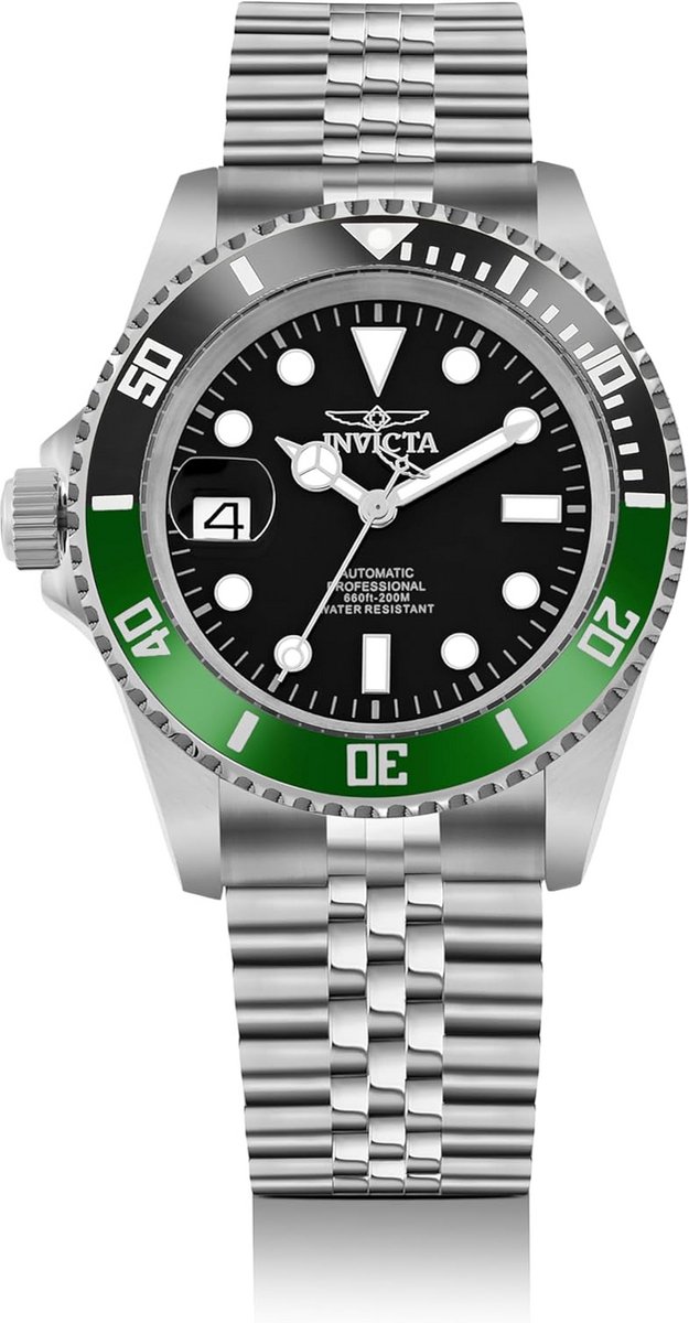 Heren Horloge 42mm - Waterdicht Analoog Automatisch Uurwerk - Roestvrij Staal met Zwarte Wijzerplaat