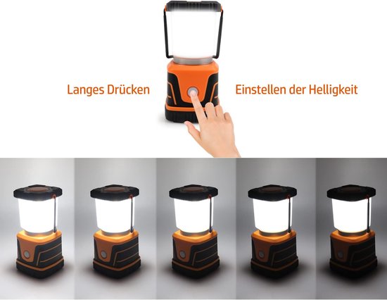 Noodlamp - Noodlamp bij Stroomuitval - Noodlamp voor Oorlog - Inclusief Batterijen - 1500 Lumen - Noodlamp voor Thuis - Kampeerlamp - Tentlamp van Merkloos — afbeelding 4