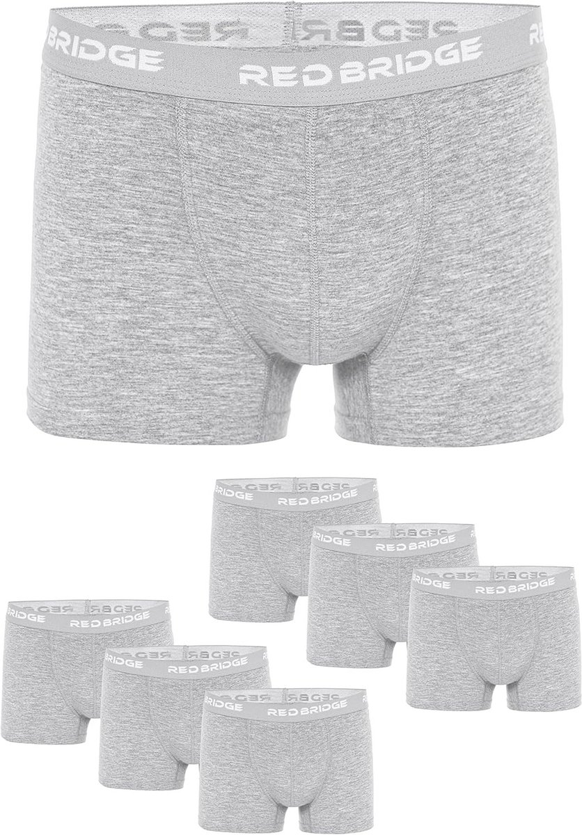 Set van 6 boxershorts voor heren van katoen met elastische tailleband - Comfortabel ondergoed in klassieke snit
