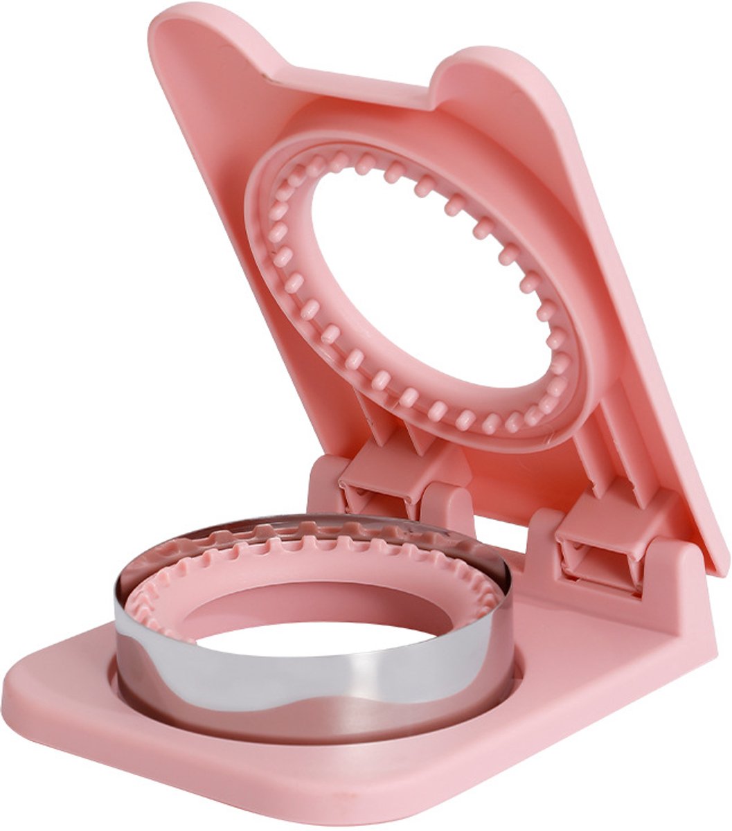 Sandwich Maker Sealer Cutter, Sandwich Maker - Kleur: Roze, Rond