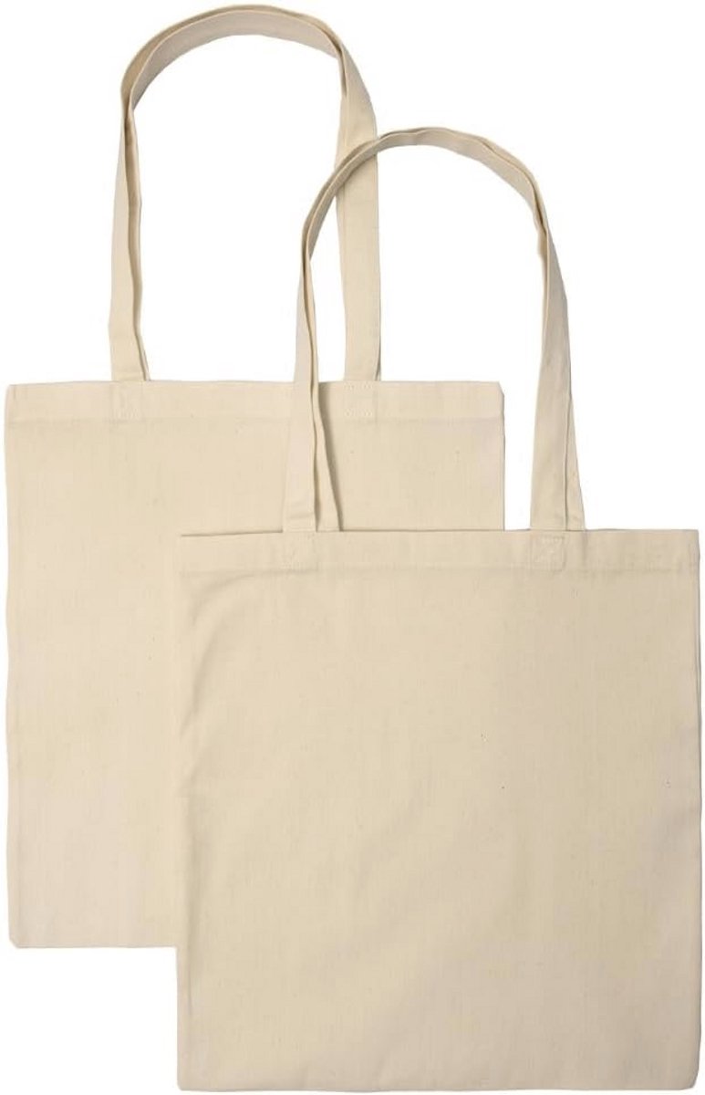 Unisex Tote Bags 220g 38x42cm (2-Pack)