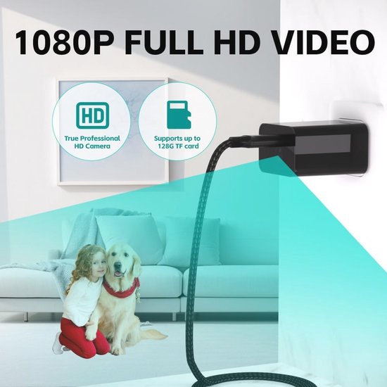 64 GB Spionagecamera met Bewegingsdetectie - Verborgen Mini-camera voor Thuis en Kantoor van Merkloos — afbeelding 5