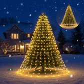 MUPOO Kerstboomverlichting ring - P44 2M 400 LED warm wit- Kerstverlichting Kerstversiering kerstboom licht-8 modi - Timer 8u/16u - Met geheugenfunctie - Eenvoudige installatie met plastic ring - Vooratie met plastic ring - Voor binnen & buiten