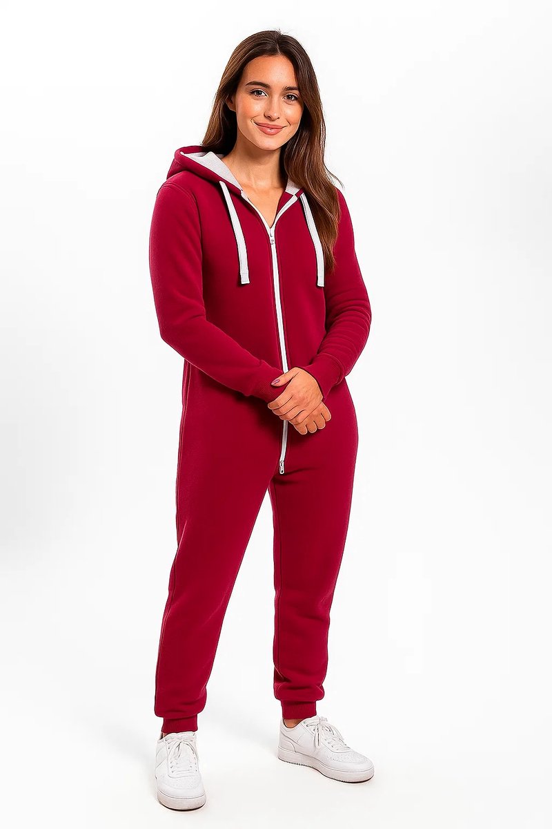 Roze Onesie - Huispak - Onesie mannen - Onesie Vrouwen - Maat XXL