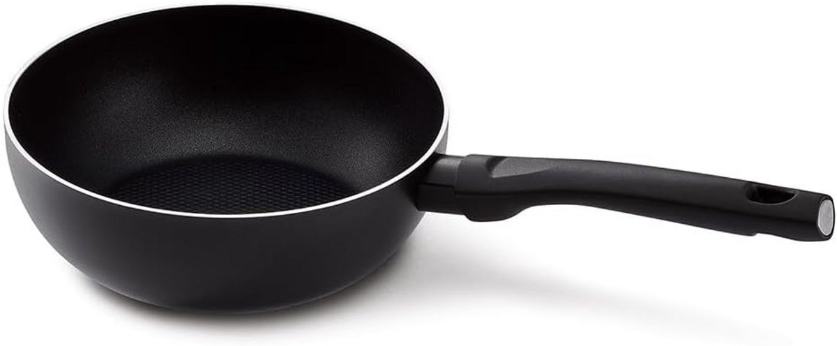 Non-Stick Wok 20 cm Aluminium - Perfect voor Gezond Koken