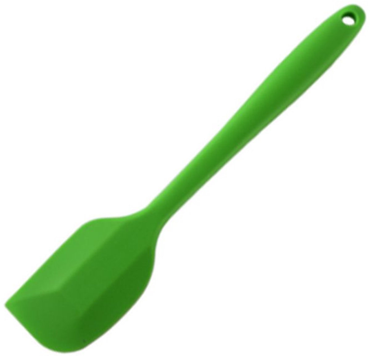 Siliconen spatel - Pannenlikker - Hittebestendig - Vaatwasserbestendig - BPA vrij - Siliconen - 21 cm - Groen - Kookgerei - Jonyx