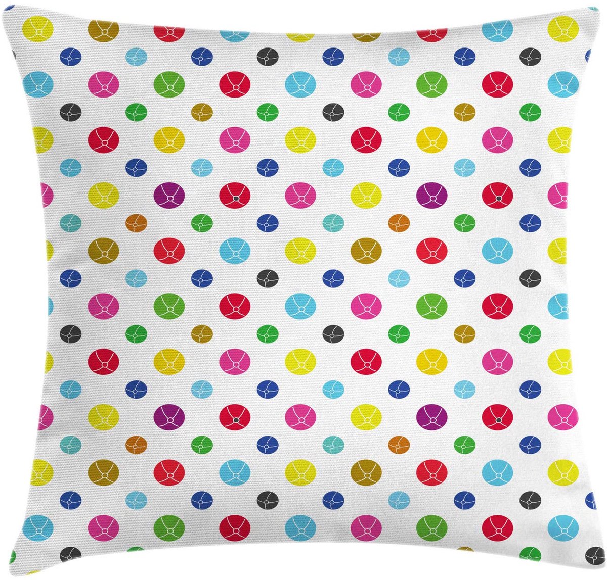ABAKUHAUS kussenhoes – veelkleurig 40x40 cm – dubbelzijdig bedrukt, multicolor Mehrfarbig