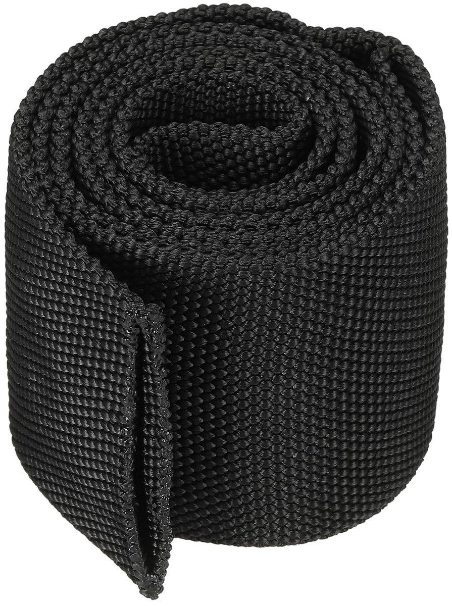 6.1 cm ID 3.3 FT nylon warmer slanghoes. kabel ondersteunend. schede bescherming voor lassen. Tig-fakkel. hydraulische slang. zwart
