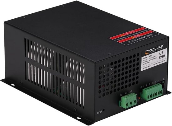 130W CO2-laserbuis, lengte 1650 mm, diameter 80 mm, lasersnijbuis