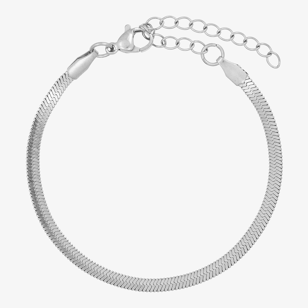 Wolff Jewelry - Kleo Armband 3mm - Zilverkleurig - Hypoallergeen - Waterproof - Dames - Cadeau - dochter - vrouw – vriendin – moeder - verjaardag
