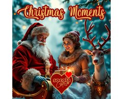 SoCoLa Vintage Kerst– Xmas Moments – Fairtrade Chocolade tabletten inclusief luxe plexiglas tegel in Giftbox - Persoonlijk Cadeau – Delftblauw kado – Kerst geschenk - Voor Hem en Haar – Vrouw en Man