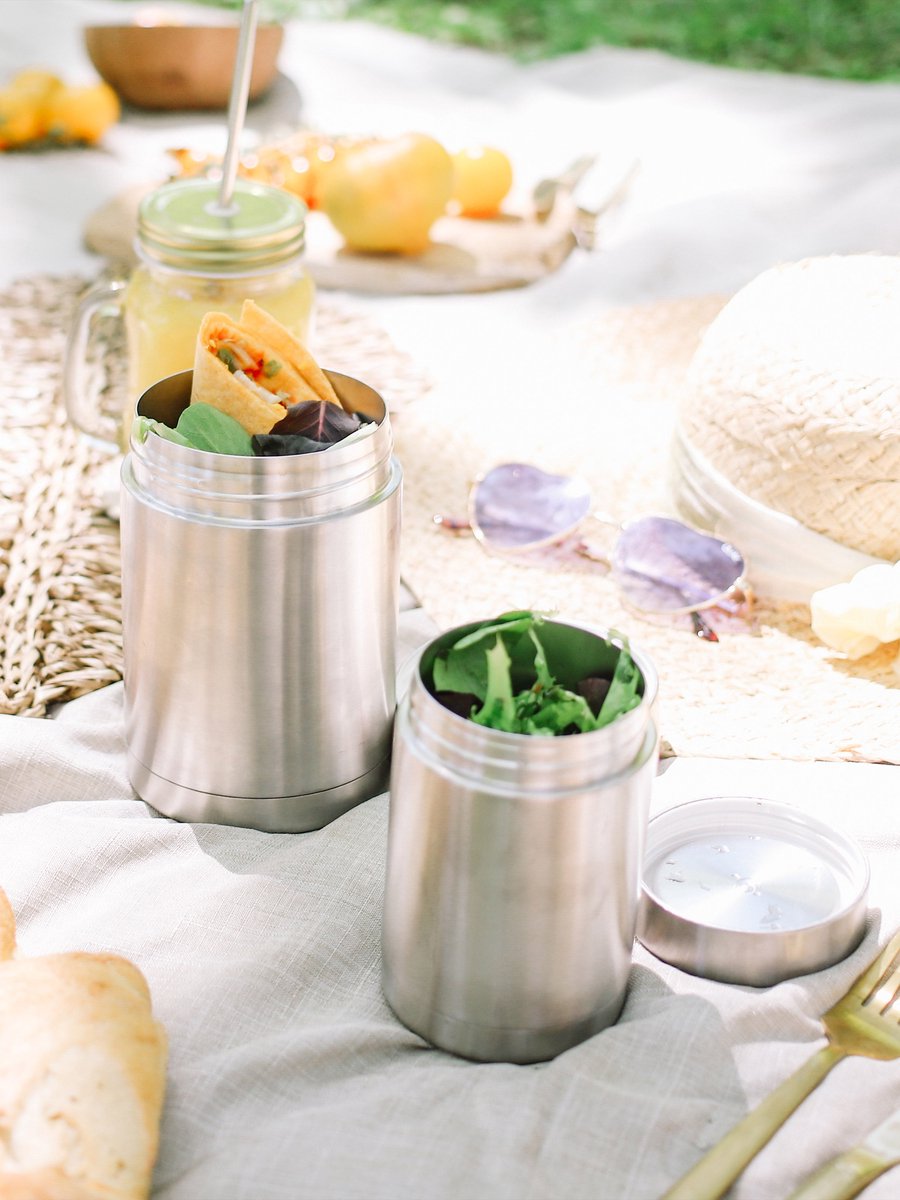 Qwetch - Isothermische lunchbox - Roestvrij staal - 600ml