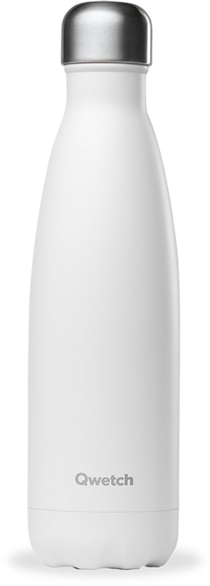 Qwetch - Isothermische fles - Originals Matt Wit- 500ml