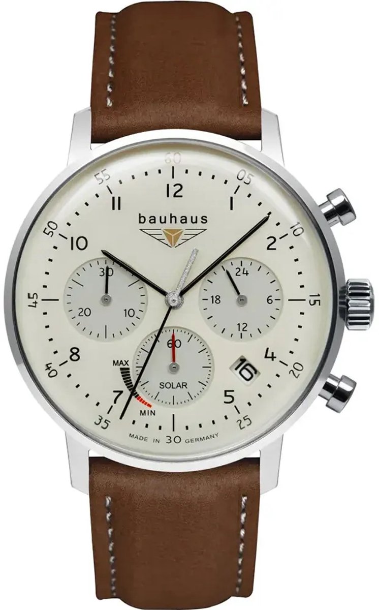 Bauhaus 2086-5 Dessau solar chronograaf horloge