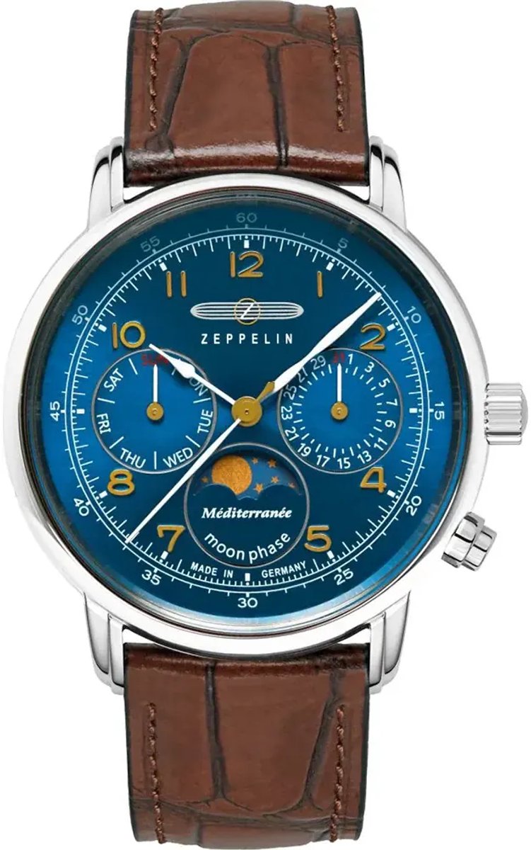 Zeppelin 9637-3 Méditerranée maanfase dames horloge