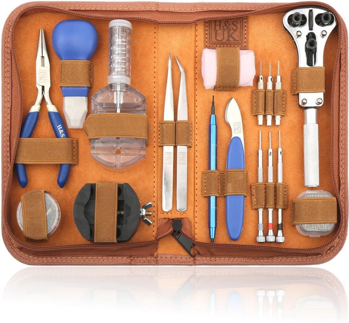 Complete Horlogereparatie Set - 147 Stukken - Professionele Gereedschappen voor het Verwijderen van Pin, Link, Achterkant en Bandafstelling - Inclusief Opbergtas