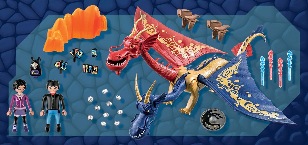 PLAYMOBIL Dragons: The Nine Realms - Wu & Wei with Jun - 71080