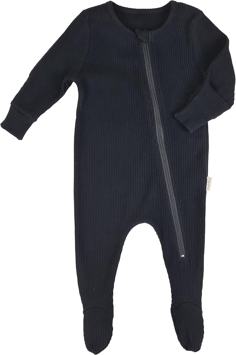 Geribbelde Katoenen Babyslaapzakken met Rits - Comfortabele Pyjama's voor Pasgeborenen en Peuters - Voetloze Design voor Jongens en Meisjes