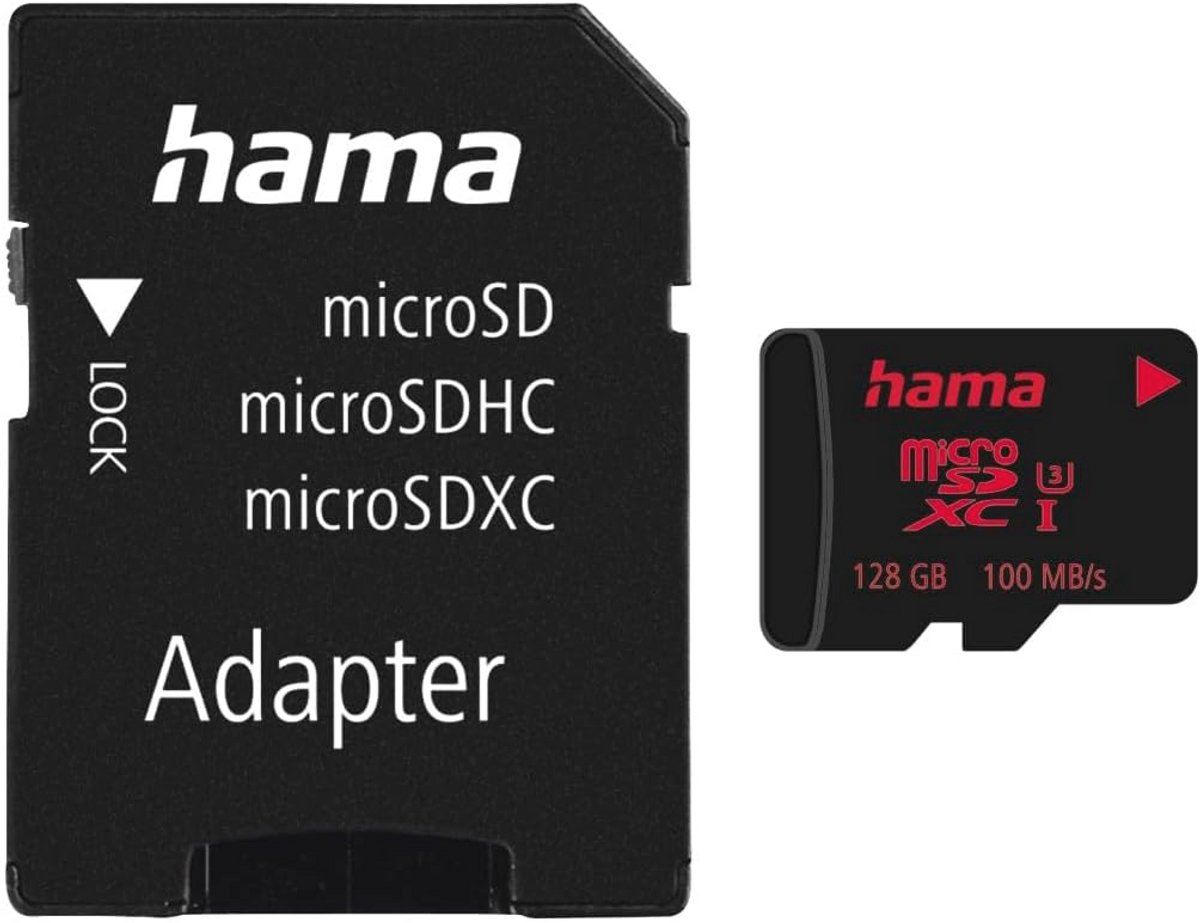 MicroSDXC 128GB UHS-I Geheugenkaart met 80 MB/s Overdrachtssnelheid en SD-adapter