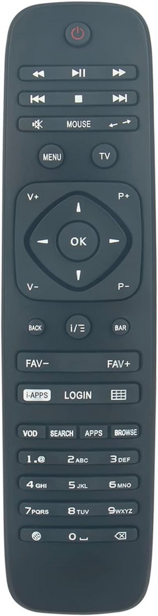Vervangende Afstandsbediening voor IPTV Box - Compatibel met RC2964506/01B