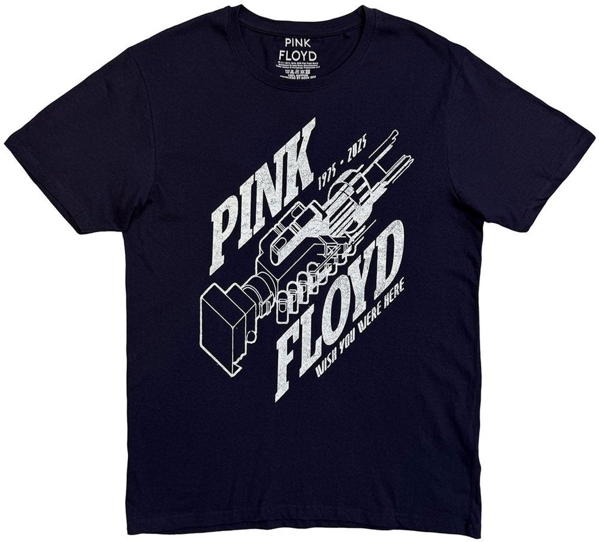 Pink Floyd - Robot Hands Heren Tshirt - L - Donkerblauw