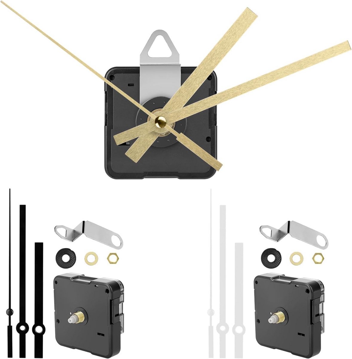 Quartz Klokmechanismen - 3 Stuks Voor DIY Klokreparatie en Vervanging