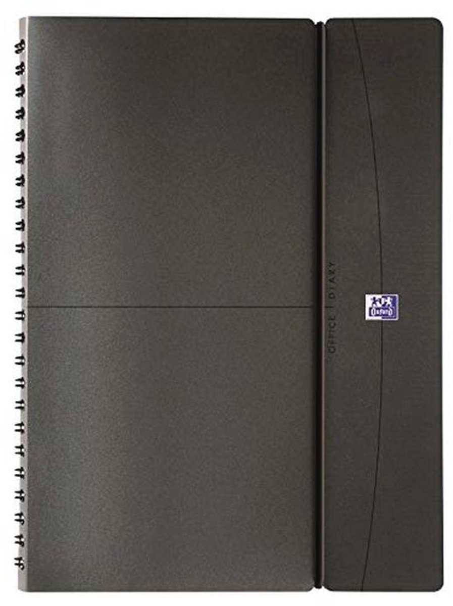 Spiraalagenda Weekoverzicht 2024, 15 x 21 cm, Grijs/Zwart