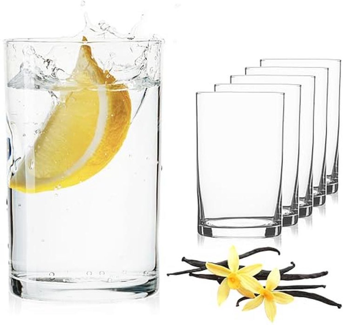 Set van 6 Minimalistische Drinkglazen - 220 ml