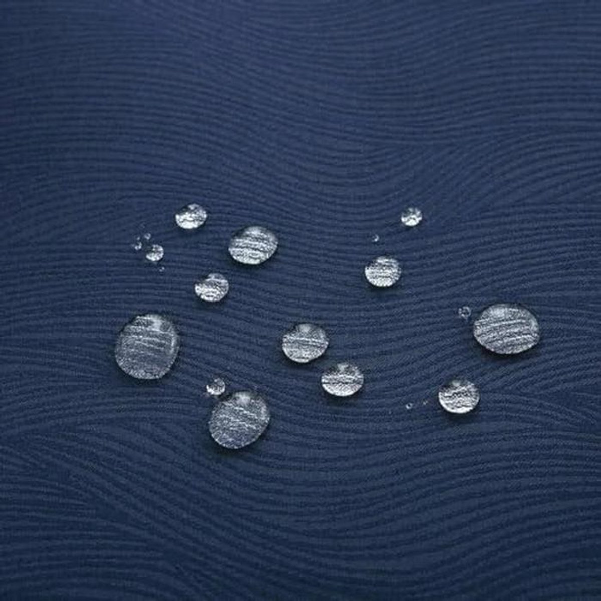 Rond Waterbestendig Tafelkleed 120 cm - Jacquard Design in Marineblauw