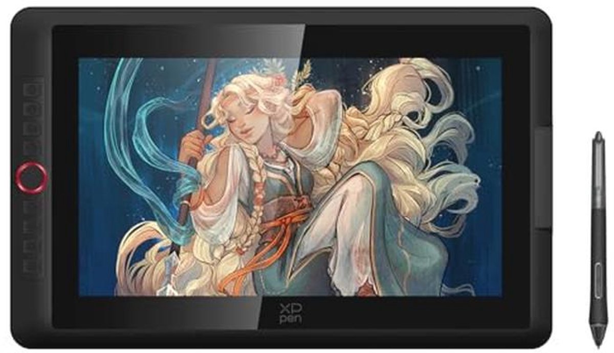 Grafische tablet met 15,4 inch scherm, 16K drukniveaus en sneltoetsen