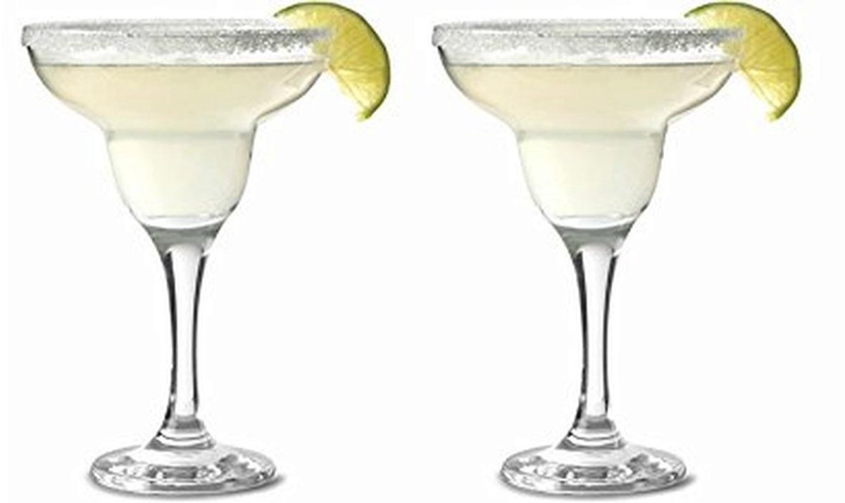 Margarita glas cocktailglas 305 ml - 2 stuks professionele partyglazen
