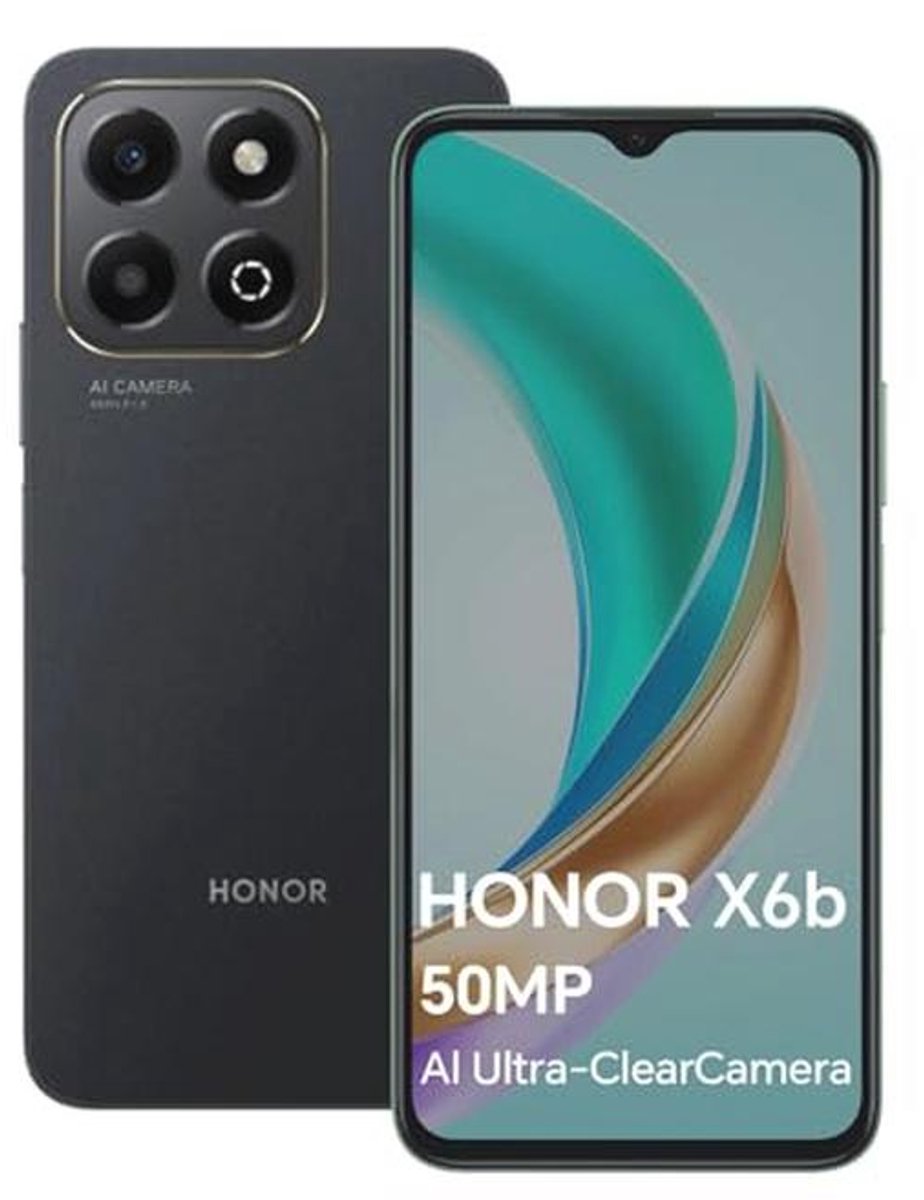 Smartphone 4GB RAM, 128GB Opslag, 50MP Camera, 5200mAh Batterij, 6,56 inch, Android 14, Dual-SIM, NFC