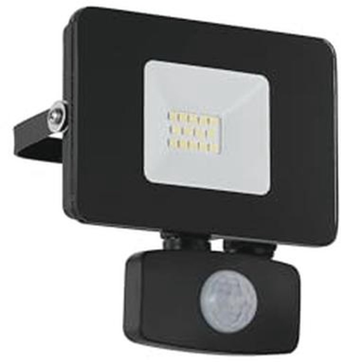 LED Buitenspot met Bewegingsmelder - Buitenlamp van Aluminium, Zwart, 10 W, IP44