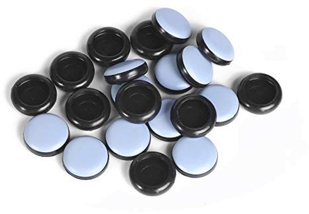Stoelglijders voor tapijt - Meubelschuifregelaars 1-1/8 inch, 24 stuks