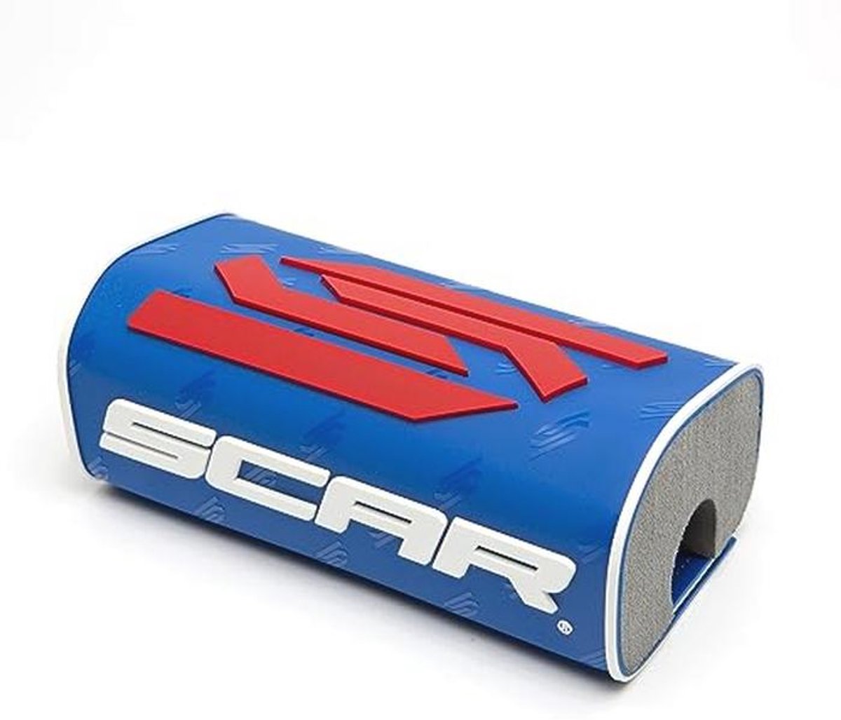 Stuurkussen 28 3D zonder stang voor Motorfiets, Cross, Quad, Dirt Bike en Enduro - Blauw
