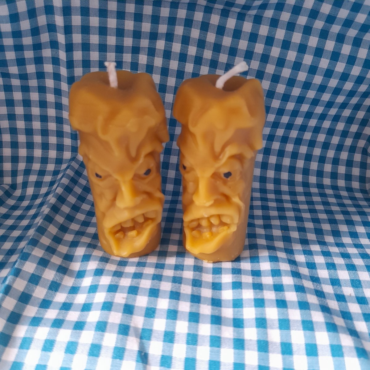 Bijenwas kaars, grumpy candle