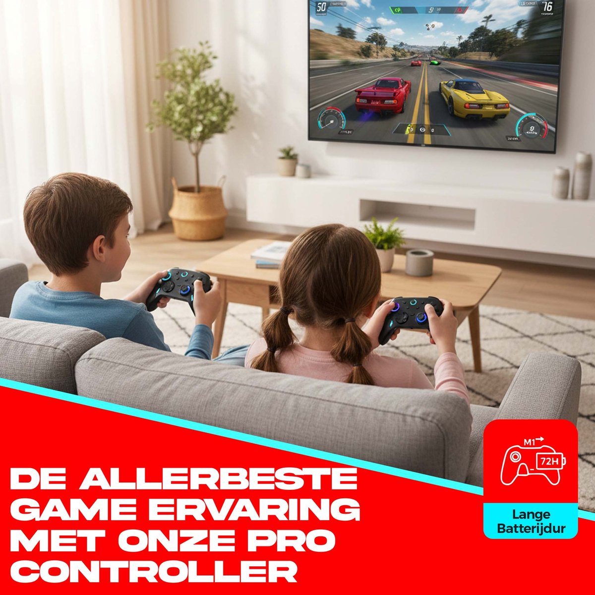 Smartify Switch 2 Pro Controller - Geschikt Voor De Nintendo Switch 2 & Nintendo Switch - Hall Effect Joysticks - Macro Knoppen - RGB verlichting – foto 3