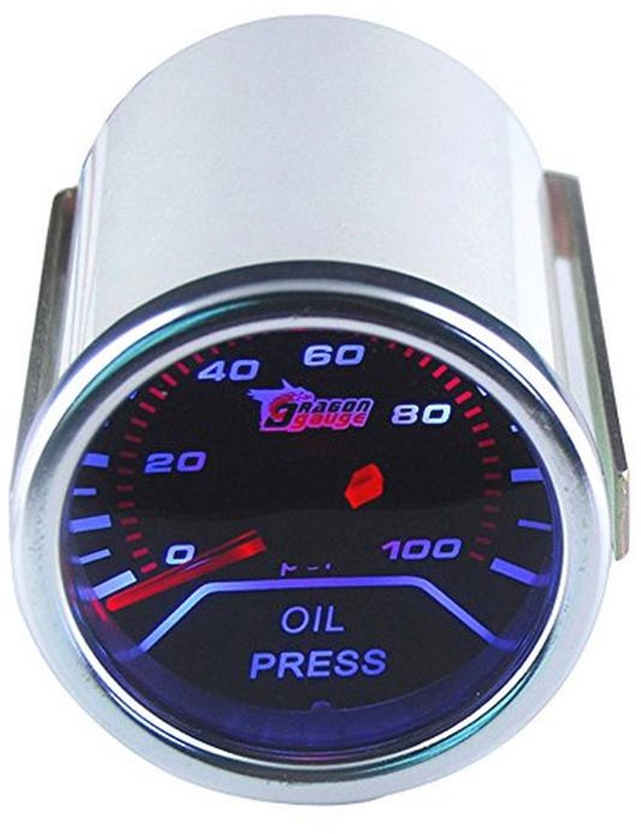 Boost Gauge Bar Meter 52 mm met Rookkleurige Lens en LED-display