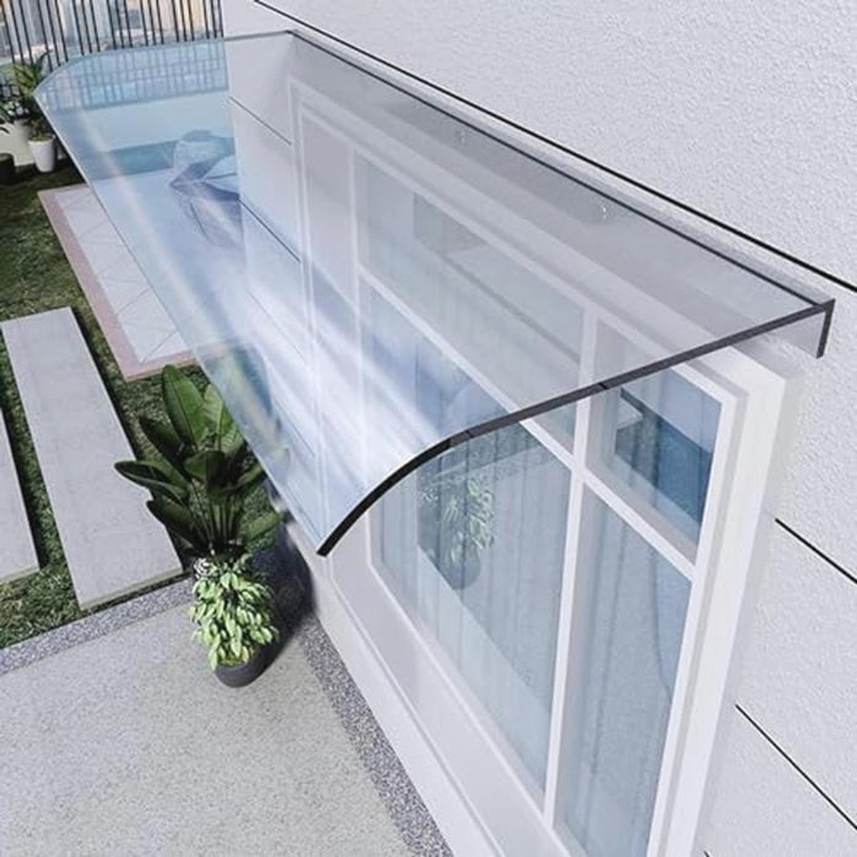 Transparante Luifel voor Deuren en Ramen - Bescherming tegen Weersinvloeden - 50x290cm