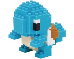 Bandai - Nanoblock - Squirtle - Pokémon - Mini Brick Figuur - Bouwset - Pixel Squirtle Pokémon Figuur Kit - NBPM004