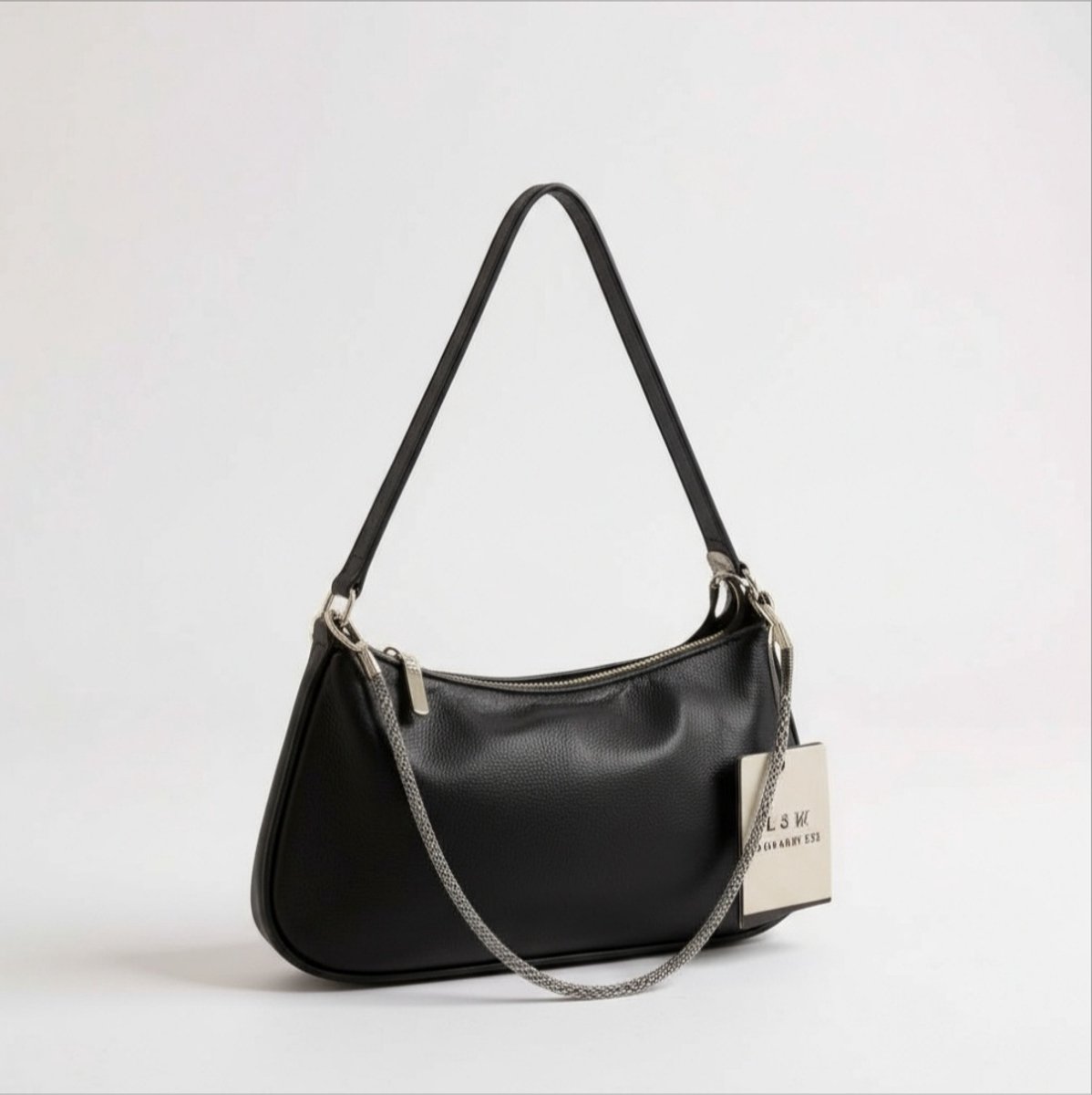 TK-S Schoudertas, handtas, ritssluiting, zwart