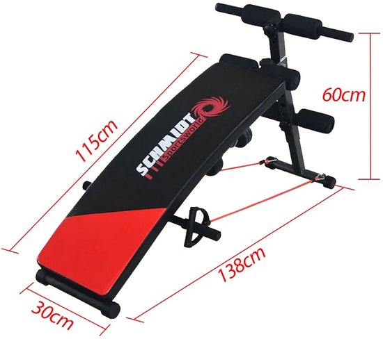 Thuis Fitness Bank Max 200 Kg De Home Store - Gewicht Bench - Fitness - Multifunctioneel - Tot Thuis Gym Bank