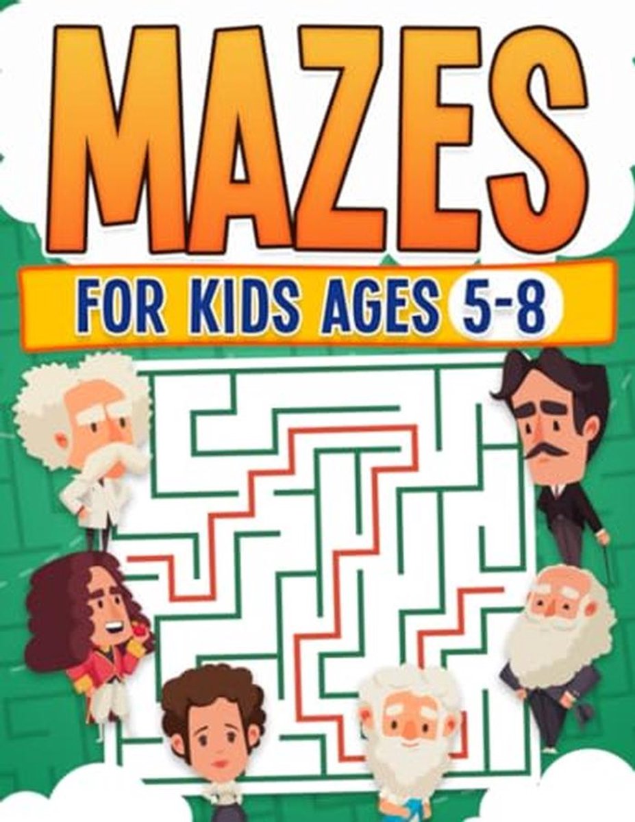 Puzzels voor Kinderen van 5-8 Jaar | Activiteitenboek voor Kinderen | Uitdagend Doeboek met Labyrinten | Groot Lettertype | Geweldig Cadeau | Paperback